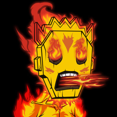 MASK ON FIRE