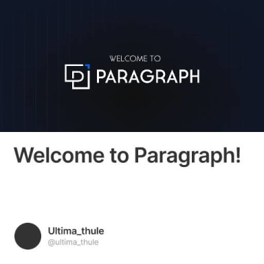 Welcome to Paragraph! #0