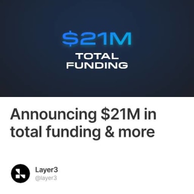 Announcing $21M in total funding & more #0