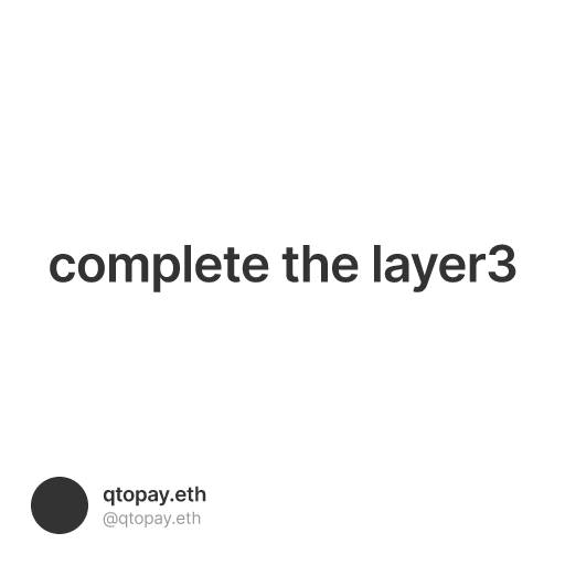 complete the layer3 #0