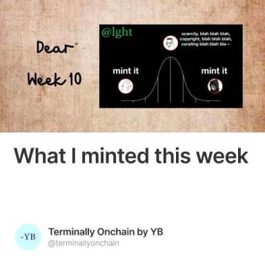 What I minted this week #6