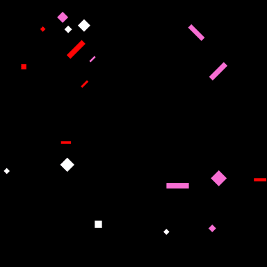 Composition of colorful particles on black #1