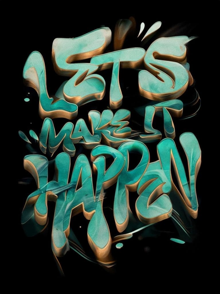 Graffiti-Style Text
