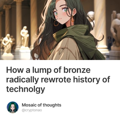 How a lump of bronze radically rewrote history of technolgy  #6