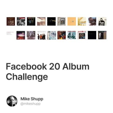 Facebook 20 Album Challenge #0