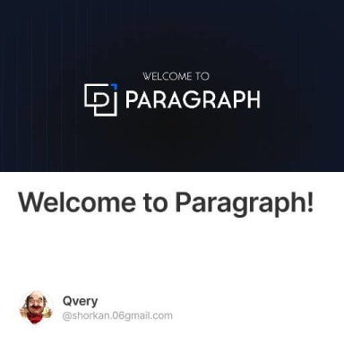 Welcome to Paragraph! #0