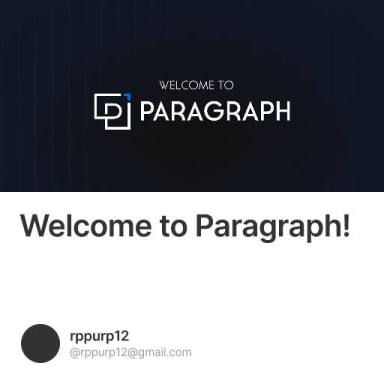 Welcome to Paragraph! #0