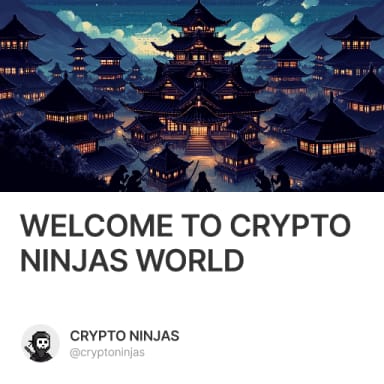 WELCOME TO CRYPTO NINJAS WORLD #0