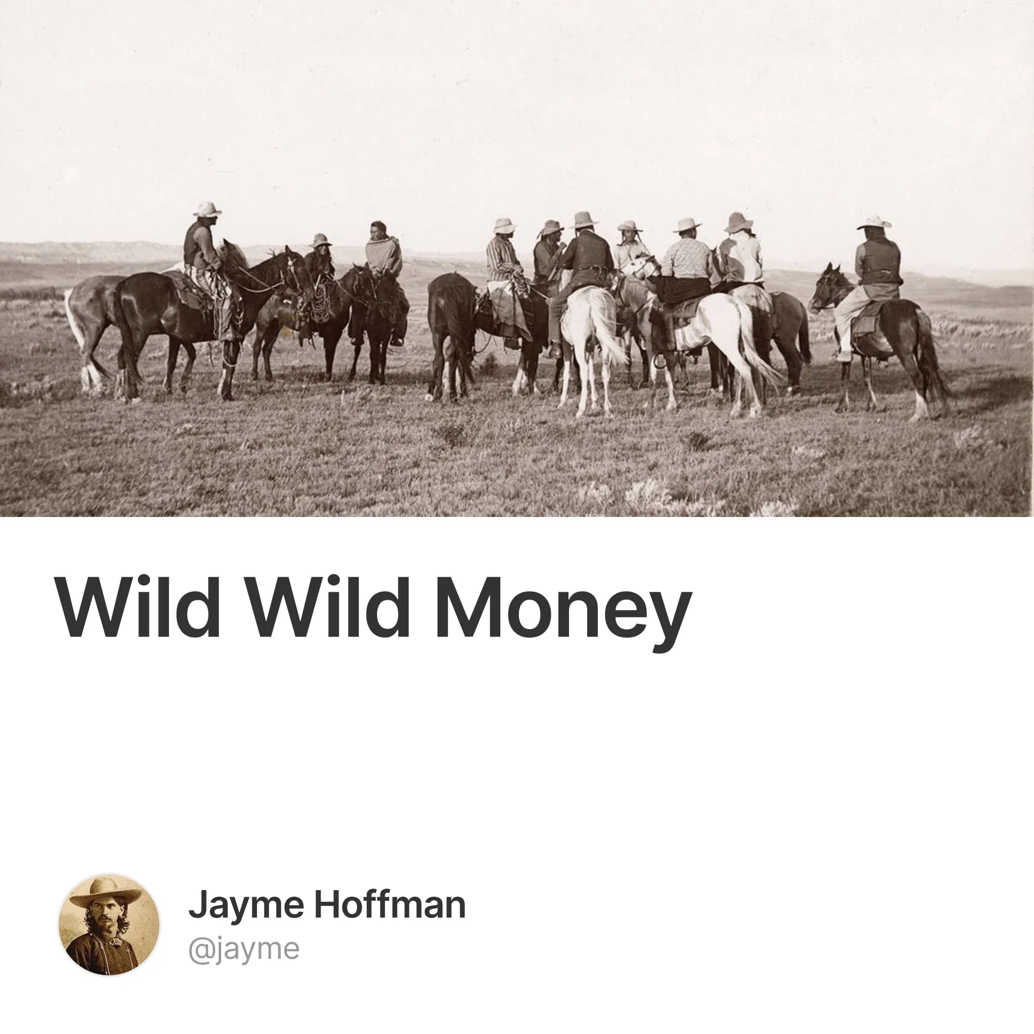 Wild Wild Money #0
