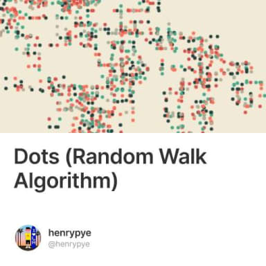 Dots (Random Walk Algorithm) #4