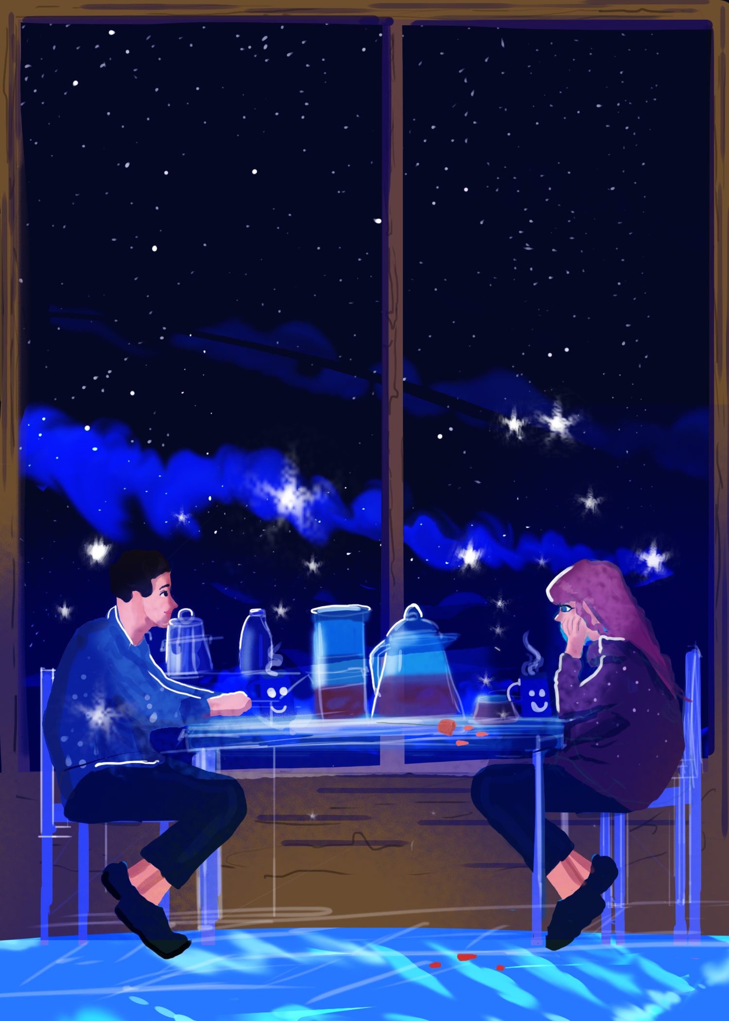 Falling in love at a coffee shop