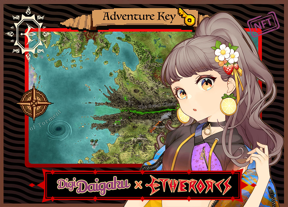 DigiDaigaku #460 - Sabra | EtherOrcs Adventure Key (DigiDaigaku Genesis)