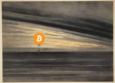 The Bitcoin Zenith at sunrise or sunset