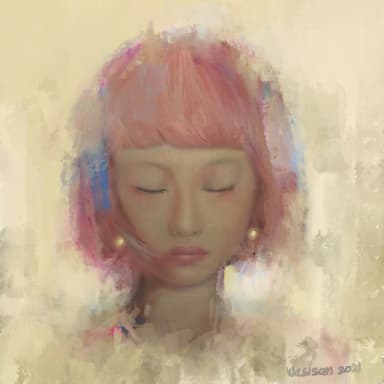 The Pink Girl in her mood