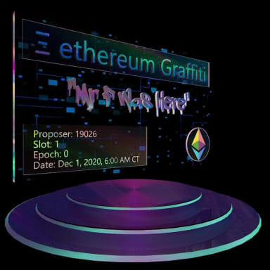 *Genesis ETH 2.0 Block Graffiti Signature* "Mr F was here"