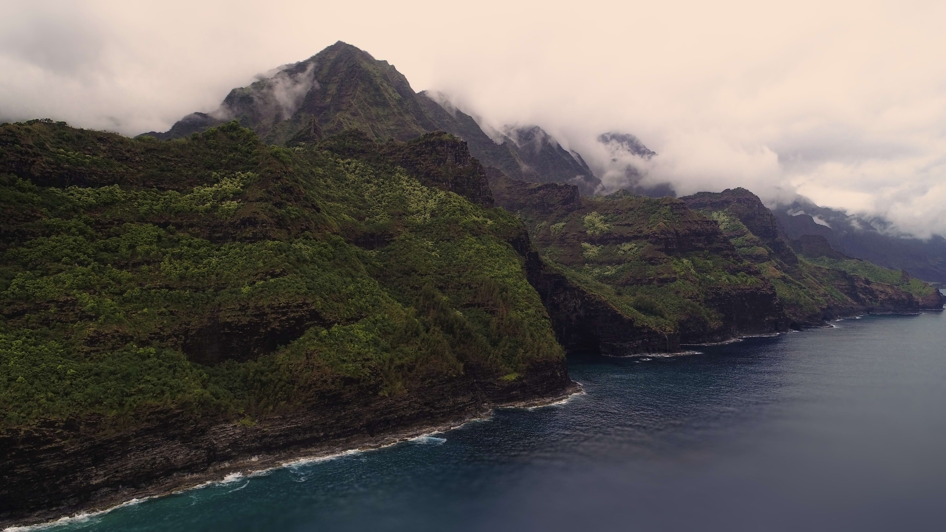 Clouded Na Pali  Coast