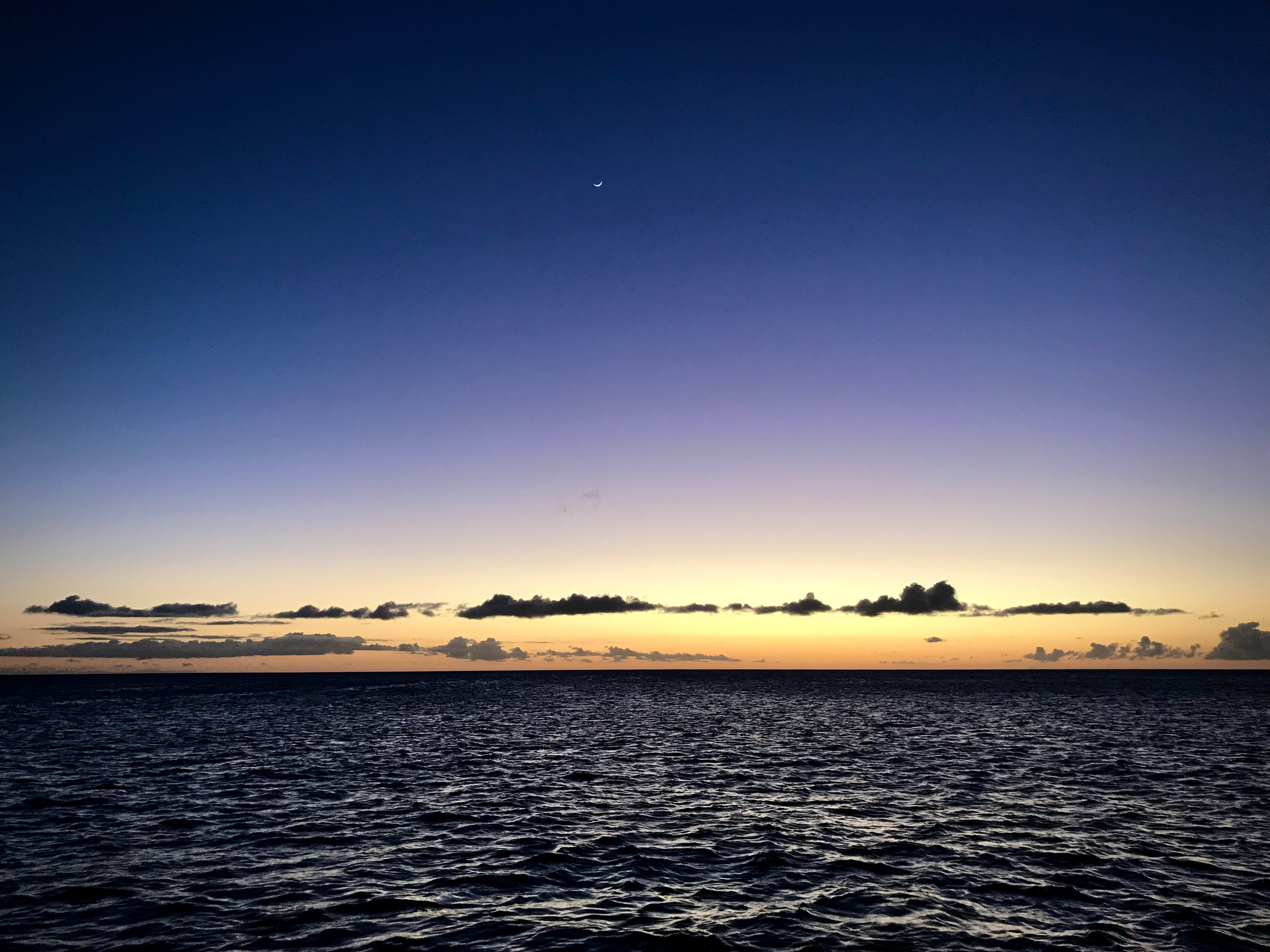 Off The Boat - A Sunset at anchor off Molokai