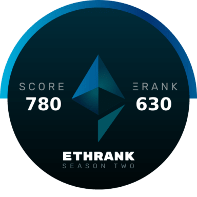 ETHRank Season Two Badge #7 by exodus-exodus.eth