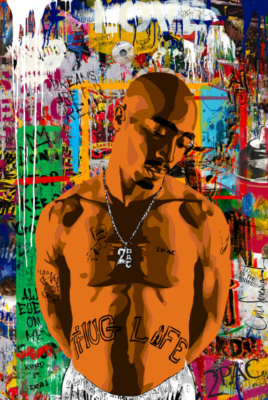2Pac by Mr. Brainwash #891
