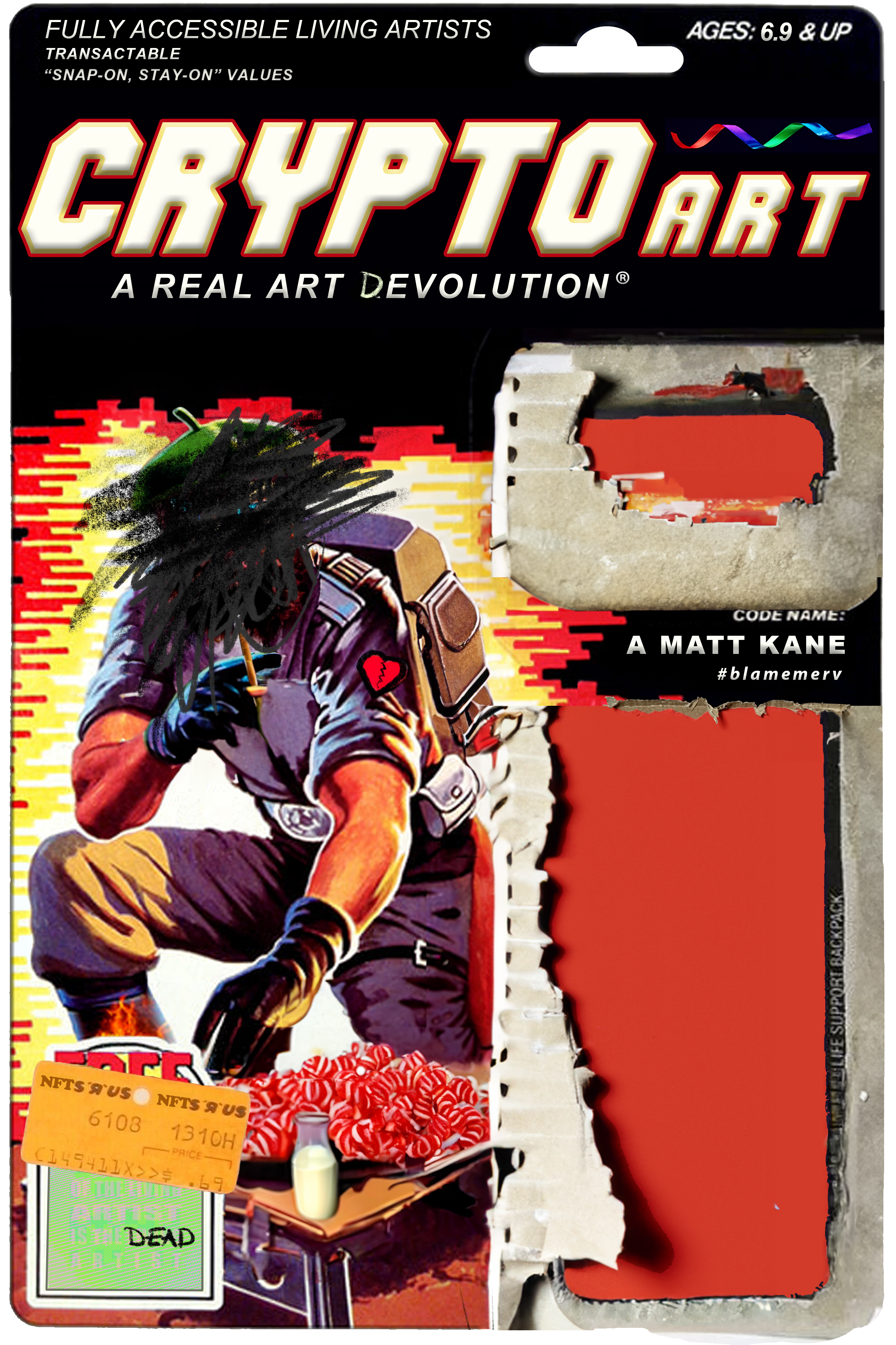 A MATT KANE Action Figure Card Back