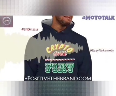  MotoTalk redeemable Merch Crypto Art History +Positive logo