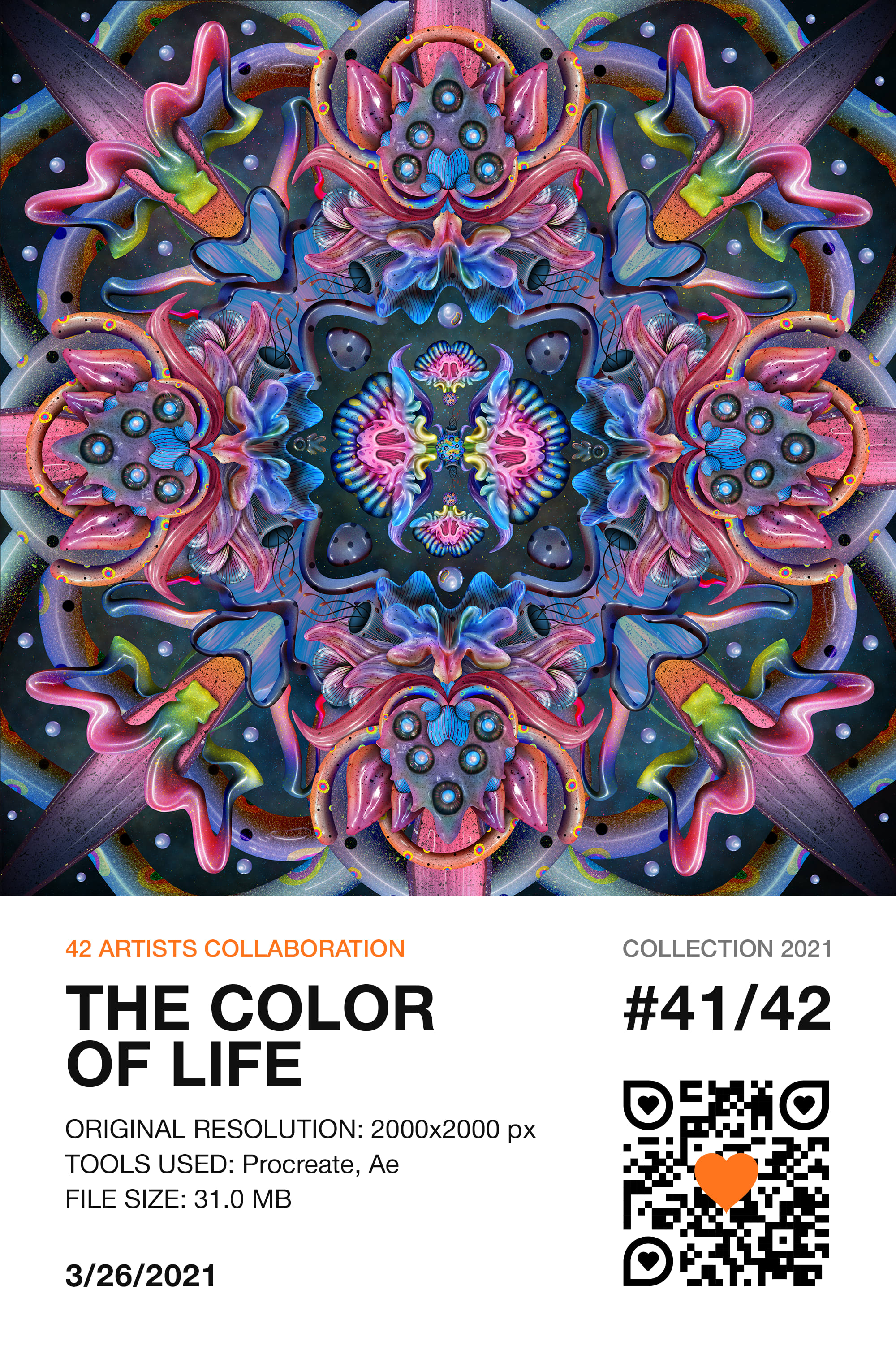 42 Artists Collaboration: 41/42 — The Color of Life