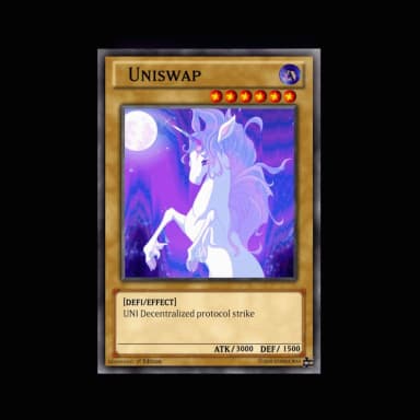 1st Collectible Token Card Game | Uniswap 