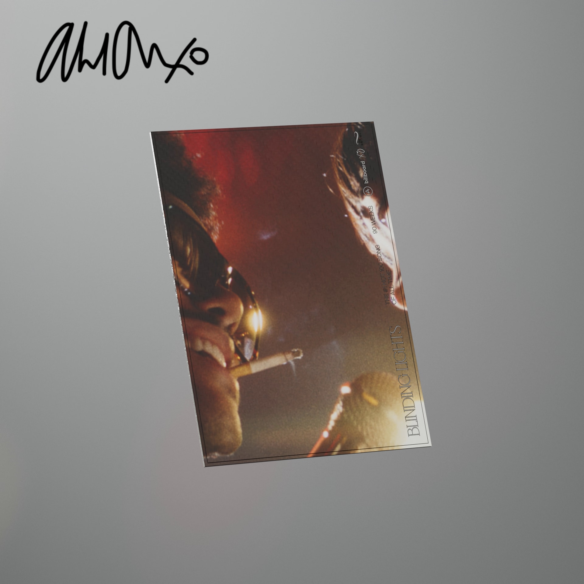 The Weeknd Signed Carbon Trading Card #1