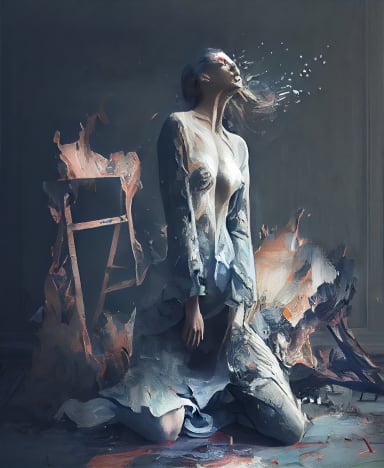 When your painting comes alive