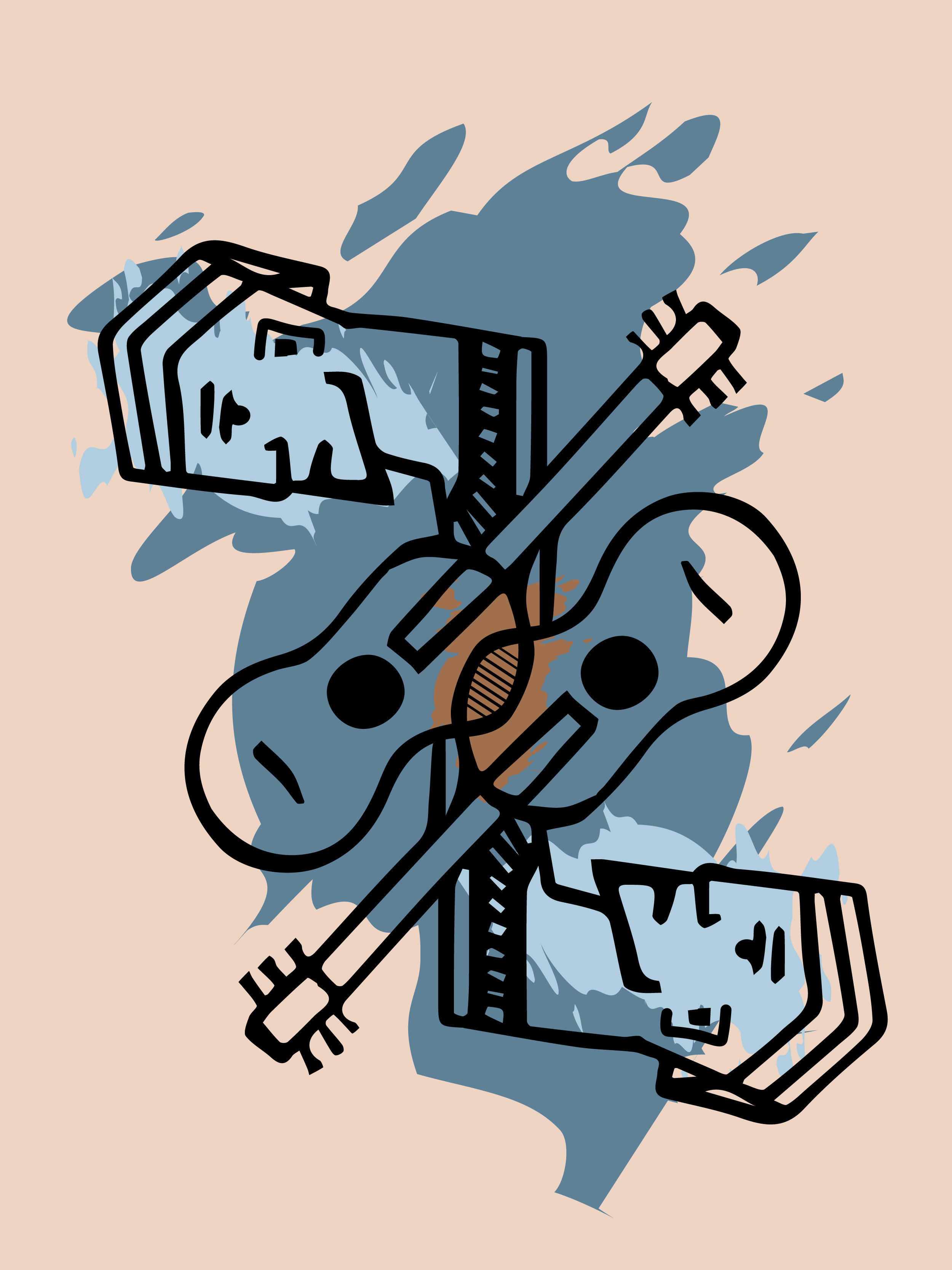 The Old Guitarist, Modern version