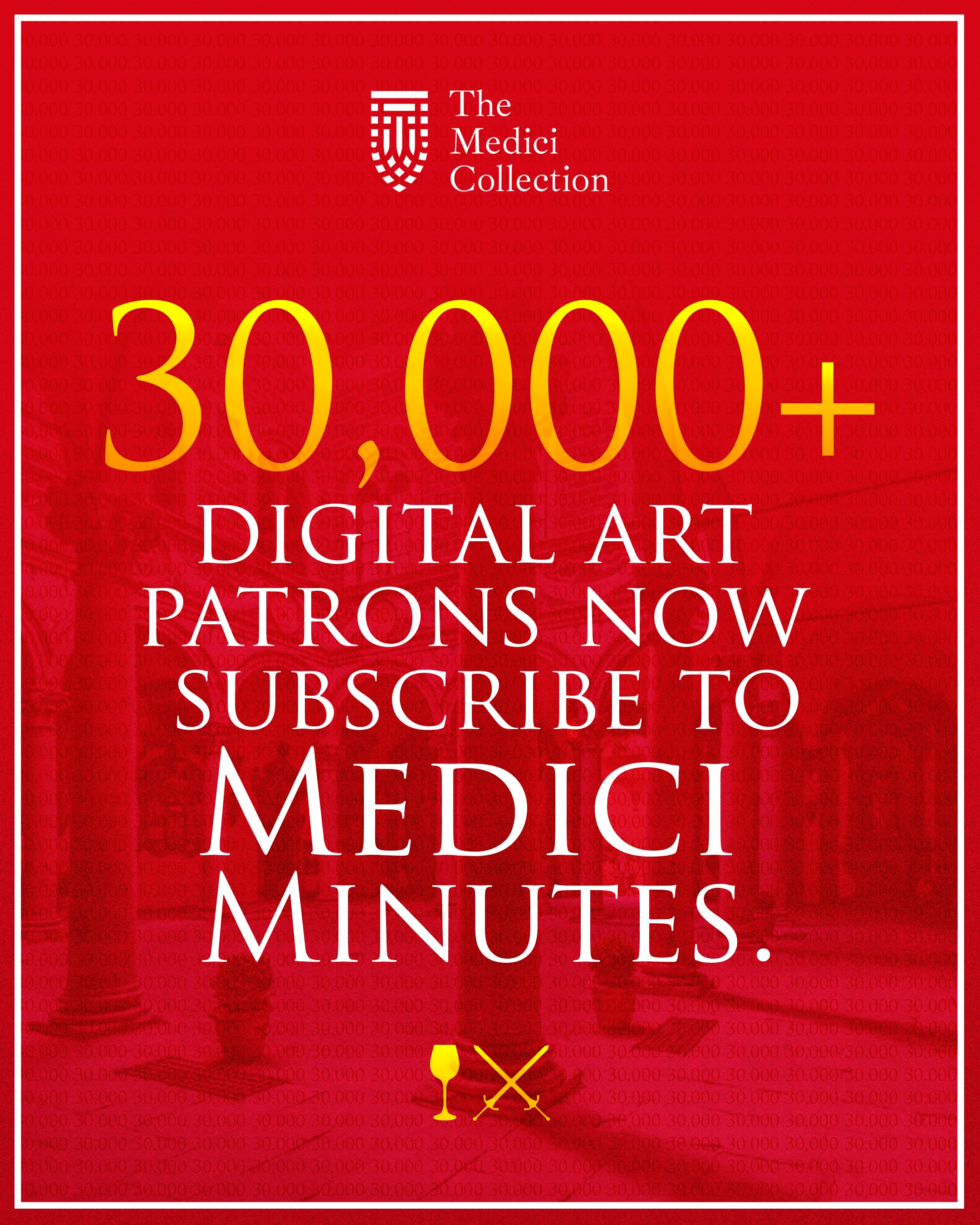 Medici Minutes 30K Subscribers Commemorative  Plaque