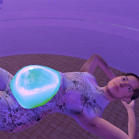 Pregnant Posthuman Self Portrait
