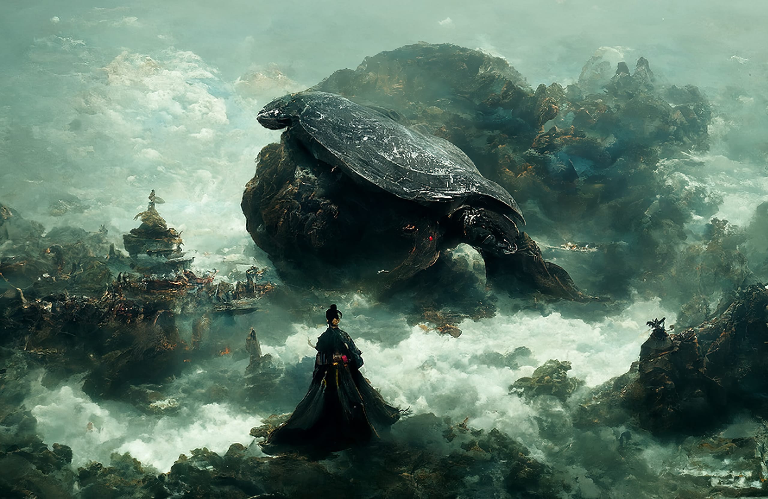 Special "Black Turtle of the North" for #tezosartweek